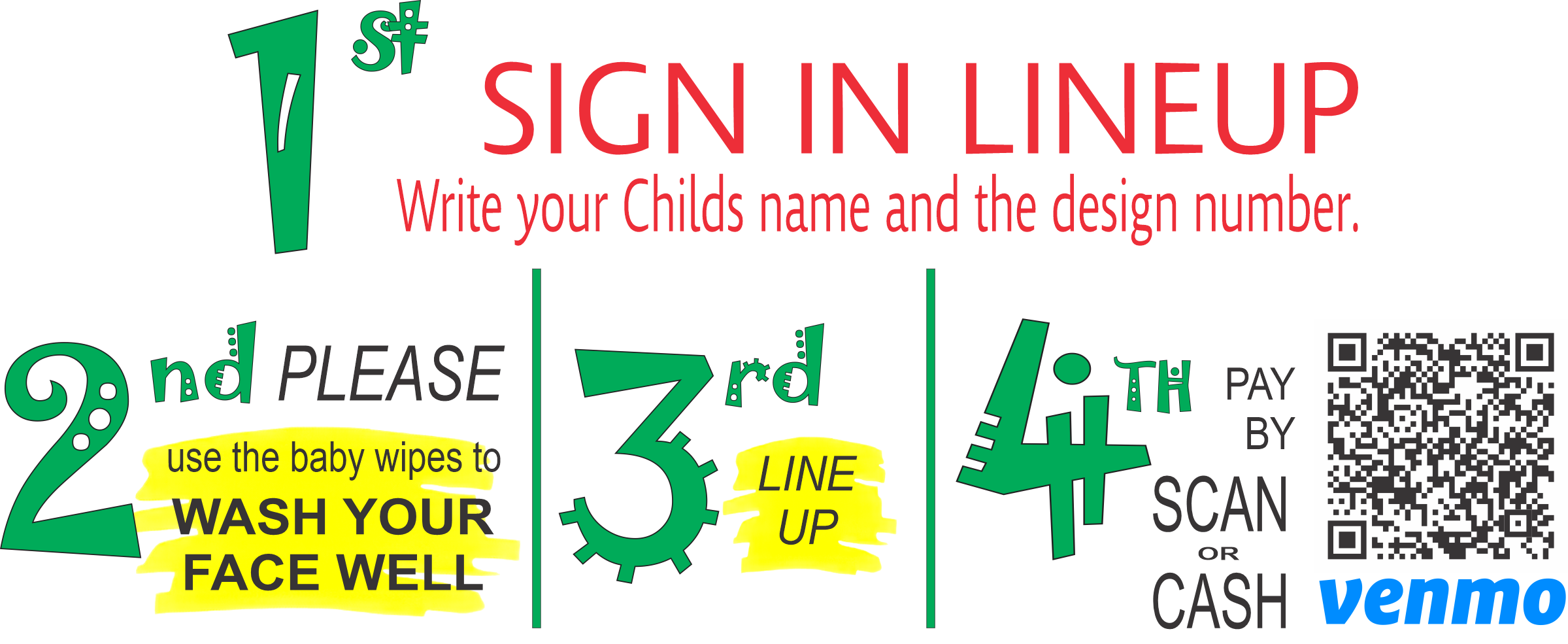 How to sign up for face painting